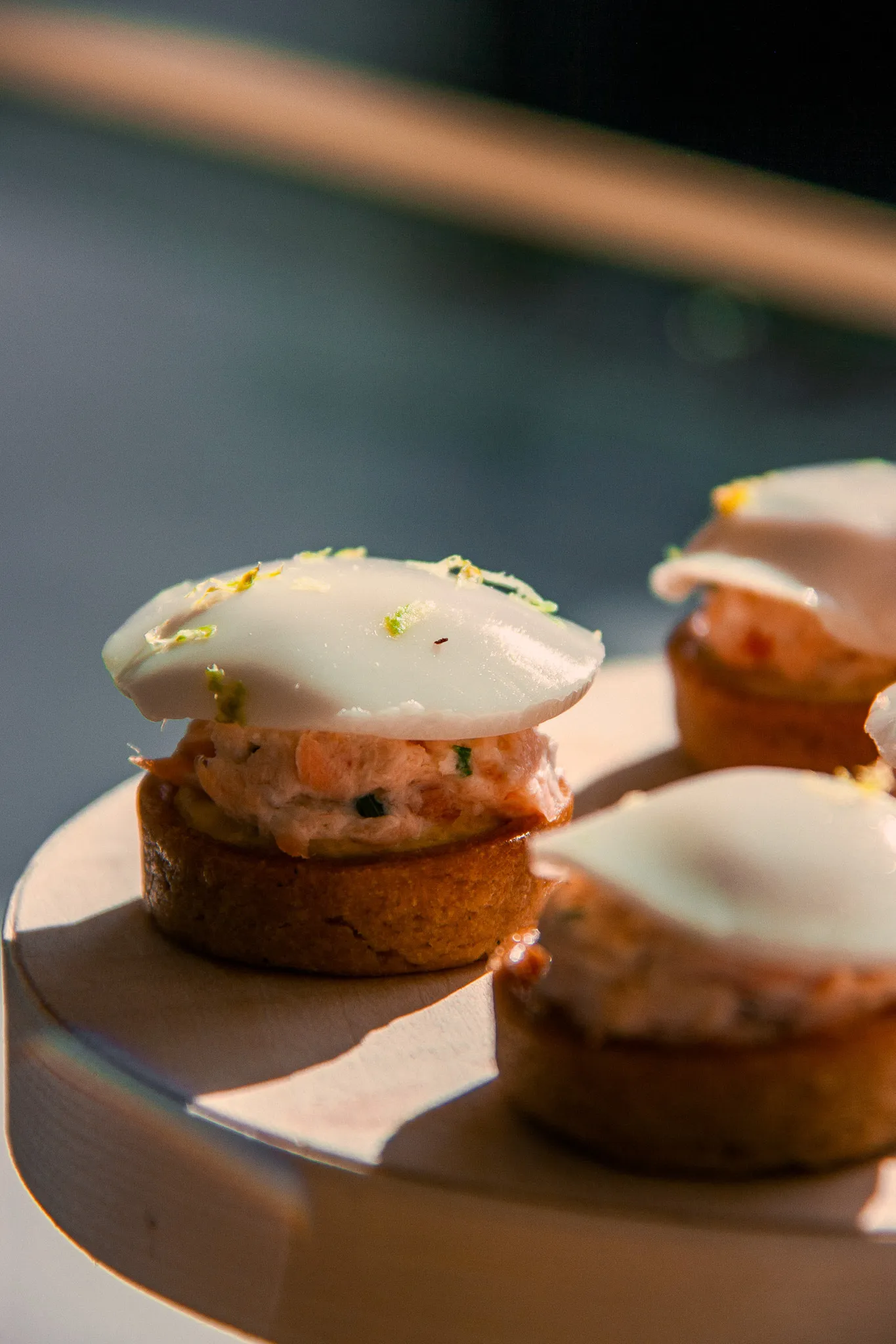 Tartelette aux rillettes de saumon